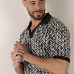 Jacquard Portofino Polo S/S: Navy