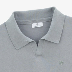 V-Neck Collard Marvin Sweater S/S: Slate
