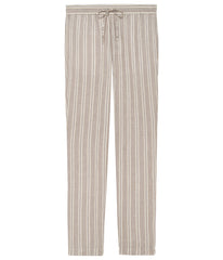 Striped Linen Reno Pant: Cream