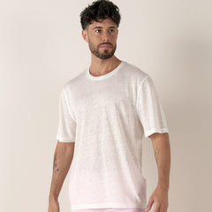 Riley Linen T-Shirt S/S: Ecru