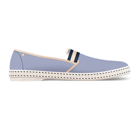 Oxford College Oxford Cotton Loafer: Blue