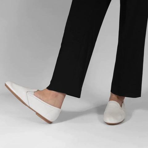 Jazz Leather Slip On: White