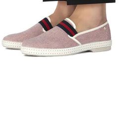 College Oxford Cotton Loafer: Red
