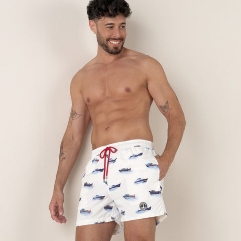 Boat Print RIVE Swim: Ocean