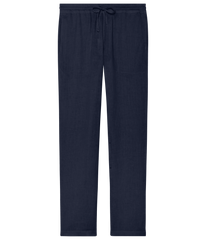 Linen Roma Pant: Navy
