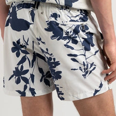 Floral Print Spring Swim: White