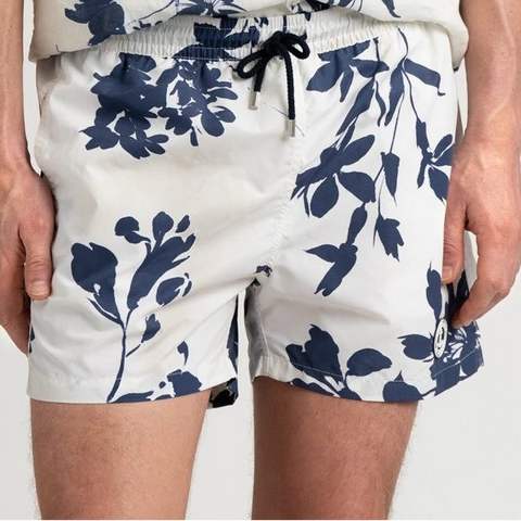 Floral Print Spring Swim: White