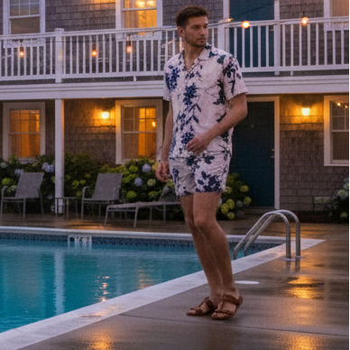 Floral Print Spring Swim: White