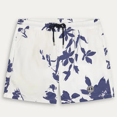 Floral Print Spring Swim: White