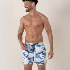 Floral Print ST-BARTH Swim: Indigo