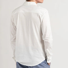 Stuart Jersey Shirt L/S: White