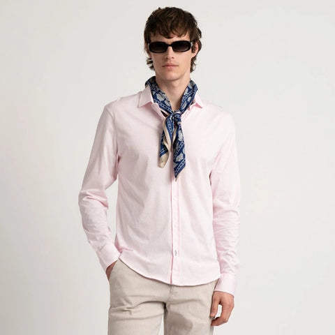 Stuart Jersey Shirt L/S: Pink