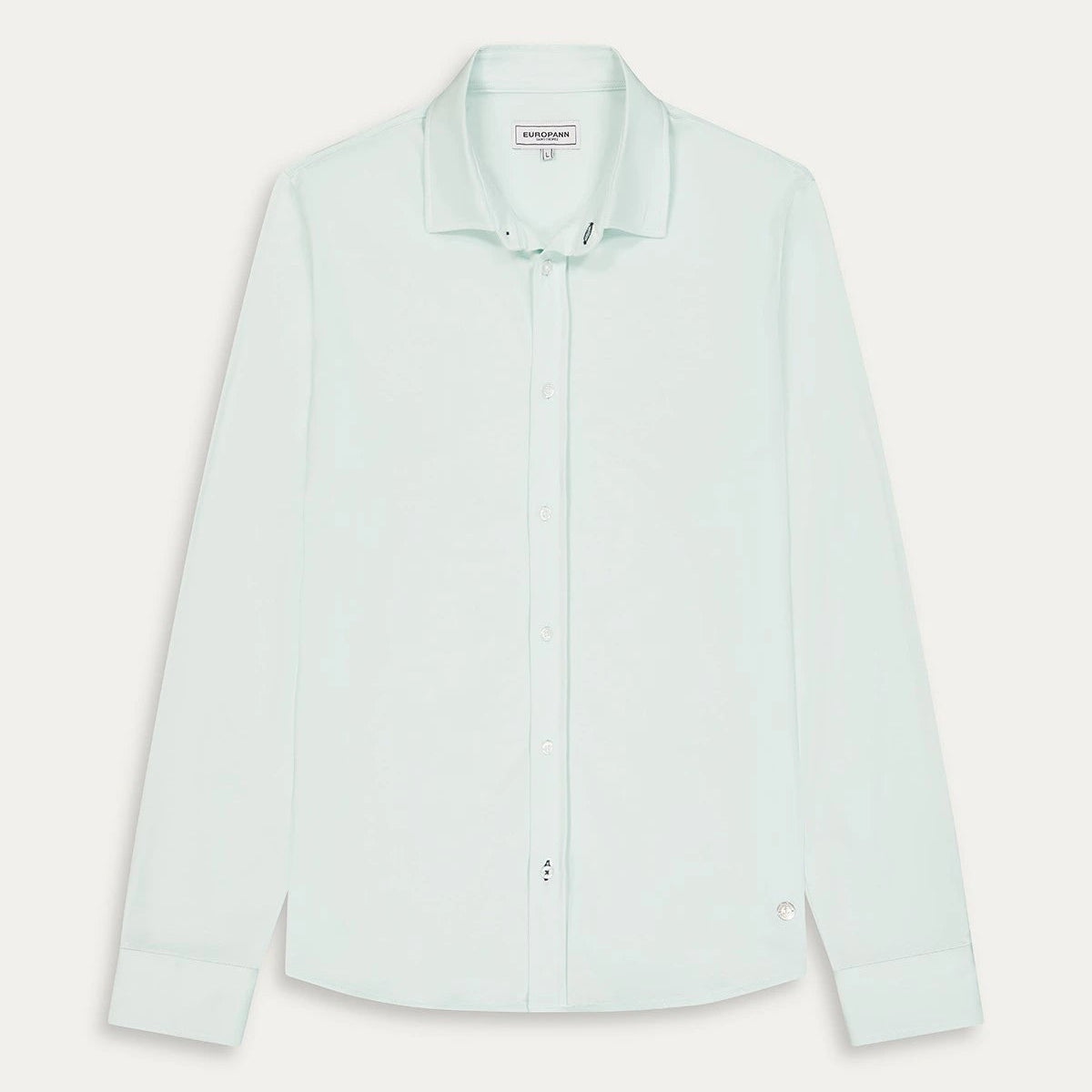 Stuart Jersey Shirt L/S: Aqua