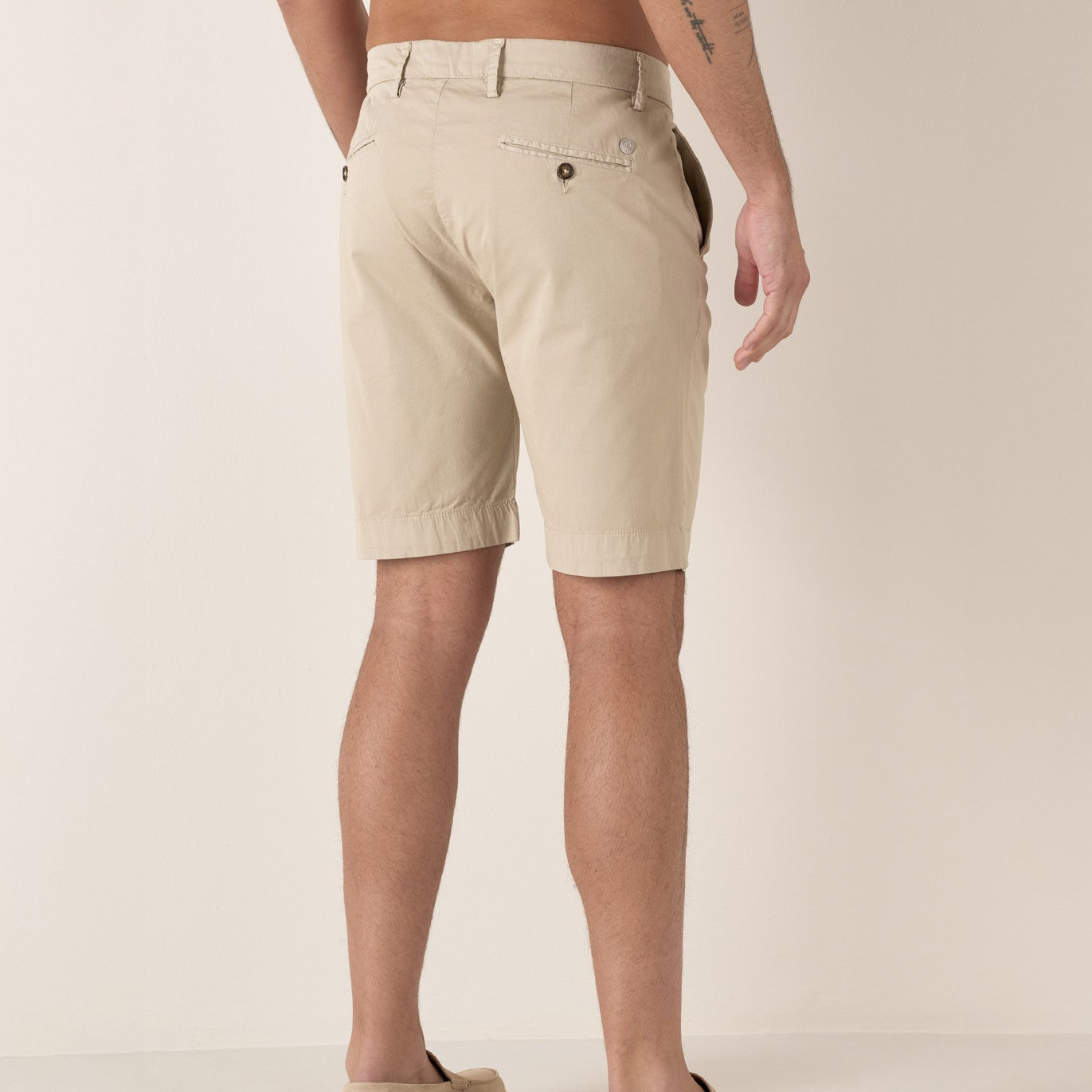 Slim Texas Short: Beige