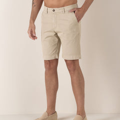 Slim Texas Short: Beige