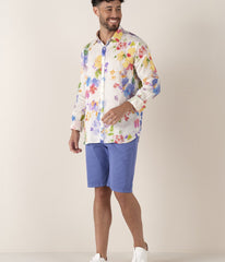 Slim Texas Short: Ocean