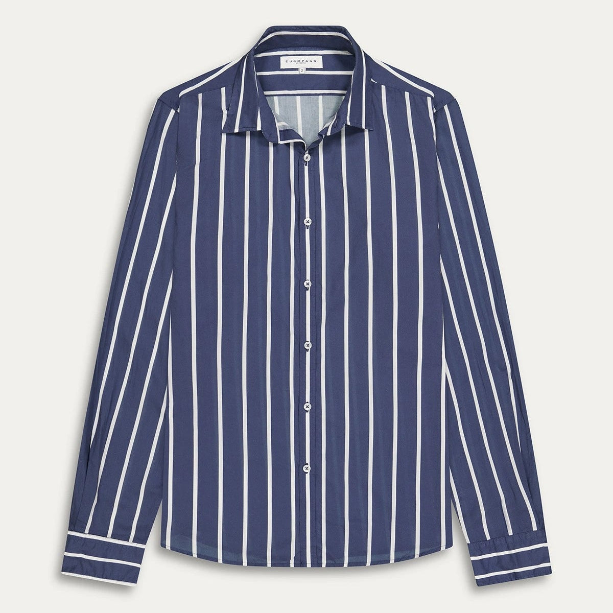 Tiny Stripe Shirt L/S: Navy