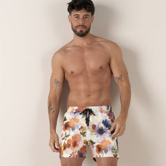 Floral Print VALMER Swim: Orange