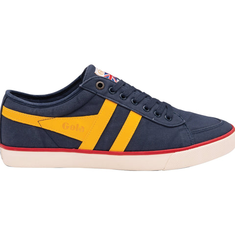 Comet Lace-Up Plimsoll: Nacy/Sun/Red