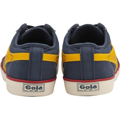Comet Lace-Up Plimsoll: Nacy/Sun/Red