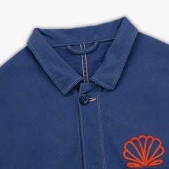 Embroidered Workers Jacket: Nation Blue