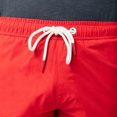 Solid Swim Short: Red