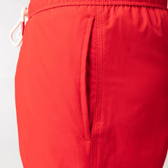 Solid Swim Short: Red