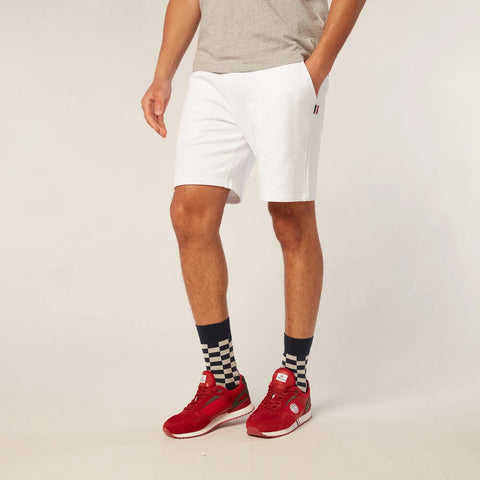 "PLAY" Jogger Short: White