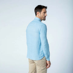 Linen Shirt L/S: Lt Blue