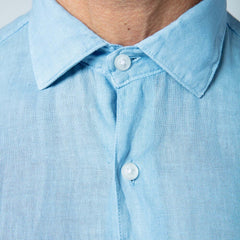 Linen Shirt L/S: Lt Blue