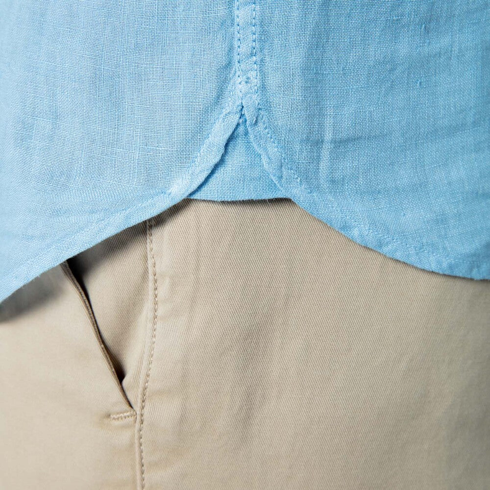 Linen Shirt L/S: Lt Blue