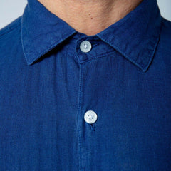 Linen Shirt L/S: Indigo