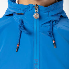 "PLAY" Windbreaker: Field Green & Royal