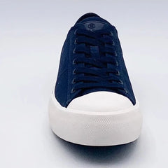 "PLAY" Canvas Sneaker: Navy