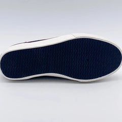 "PLAY" Canvas Sneaker: Navy