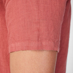 Solid Linen Shirt S/S: Sienna