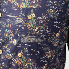 Garden Floral Shirt S/S: Dk Navy
