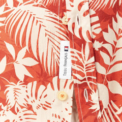 Hawaiian Print Shirt S/S: Orange