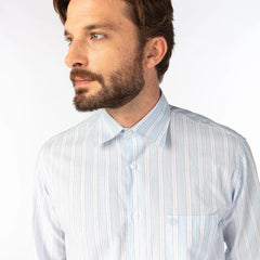 Bold Stripe Shirt L/S: Blue