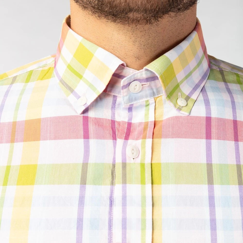 Multicolor Plaid Shirt L/S: Rose