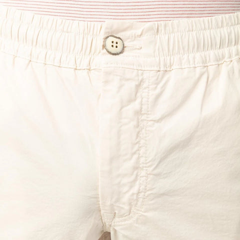 Elasticised Waist Chino Pant: White Sand