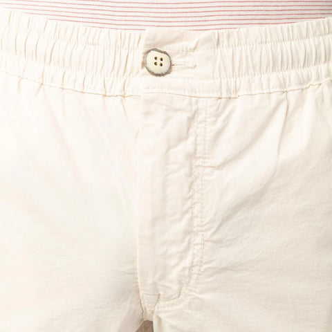 Elasticised Waist Chino Pant: White Sand