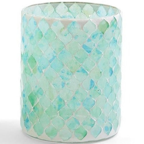 Sea Mirror Mosaic Candle Holder: Small