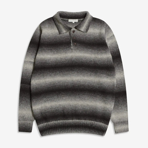 Kier Collared Sweater L/S: Slate Brown