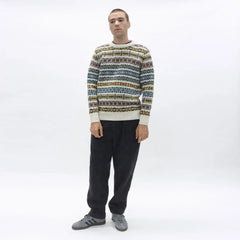 Uichi Fair Isle Sweater: Ecru
