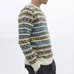 Uichi Fair Isle Sweater: Ecru