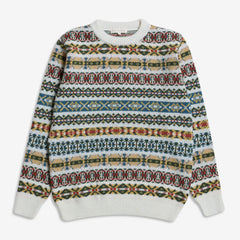 Uichi Fair Isle Sweater: Ecru