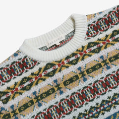 Uichi Fair Isle Sweater: Ecru