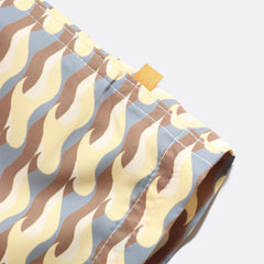 Wavista Print Swim Trunk: Yellow