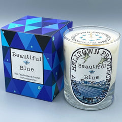 Soy Wax Candle: Beautiful & Blue